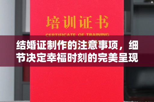 广饶结婚证制作的注意事项，细节决定幸福时刻的完美呈现